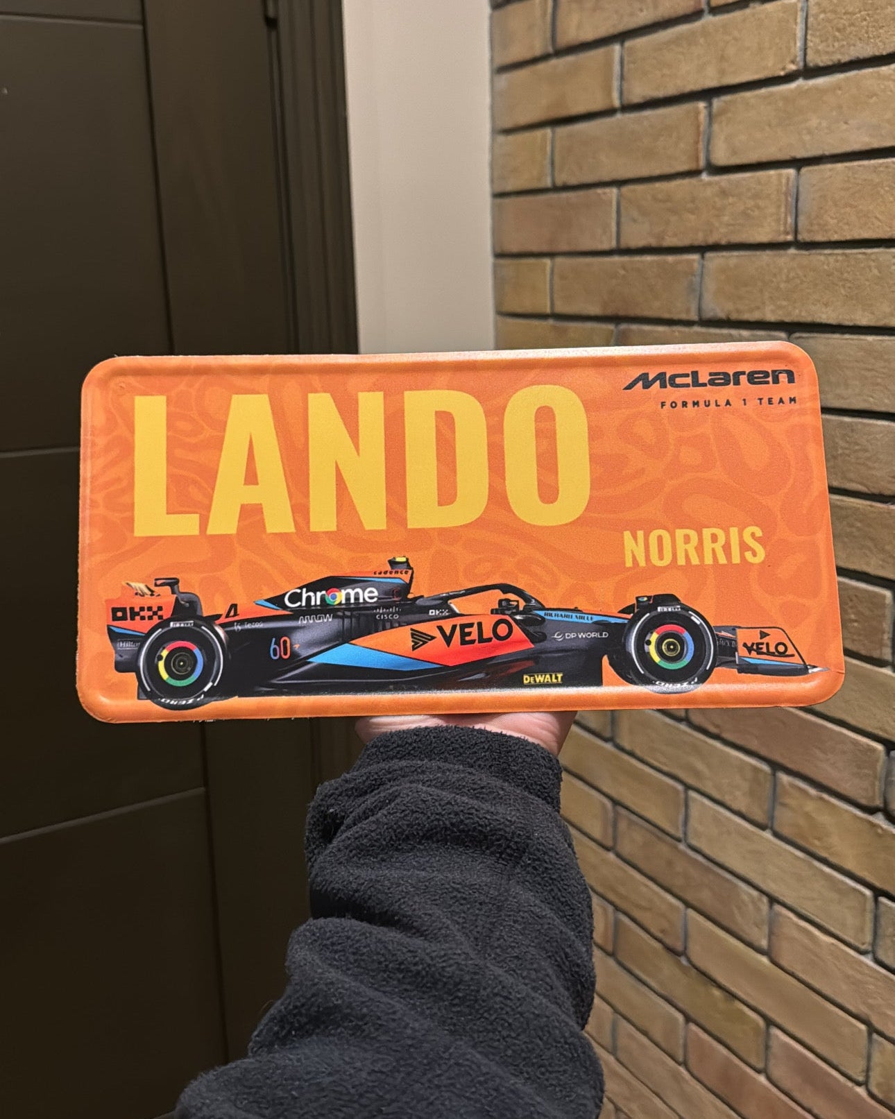Lando Norris McLaren F1 Racing Plate