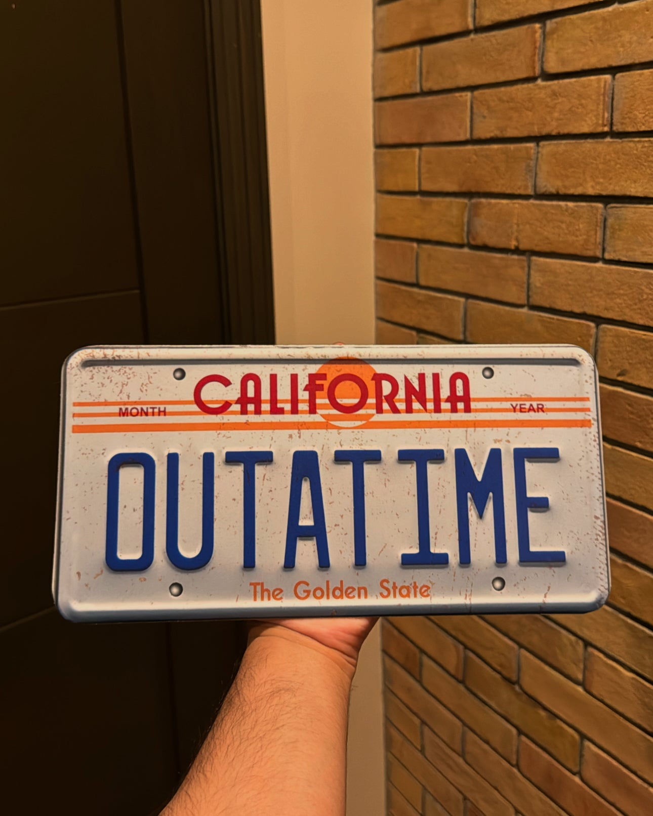 California OUTATIME Plate