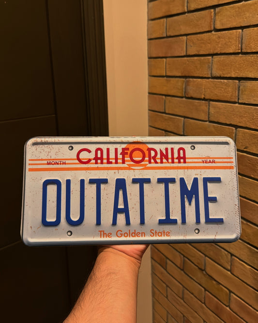 California OUTATIME Plate