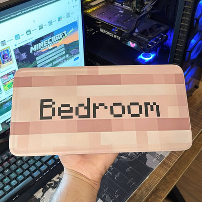 Cherry Blossom Minecraft Bedroom Plate