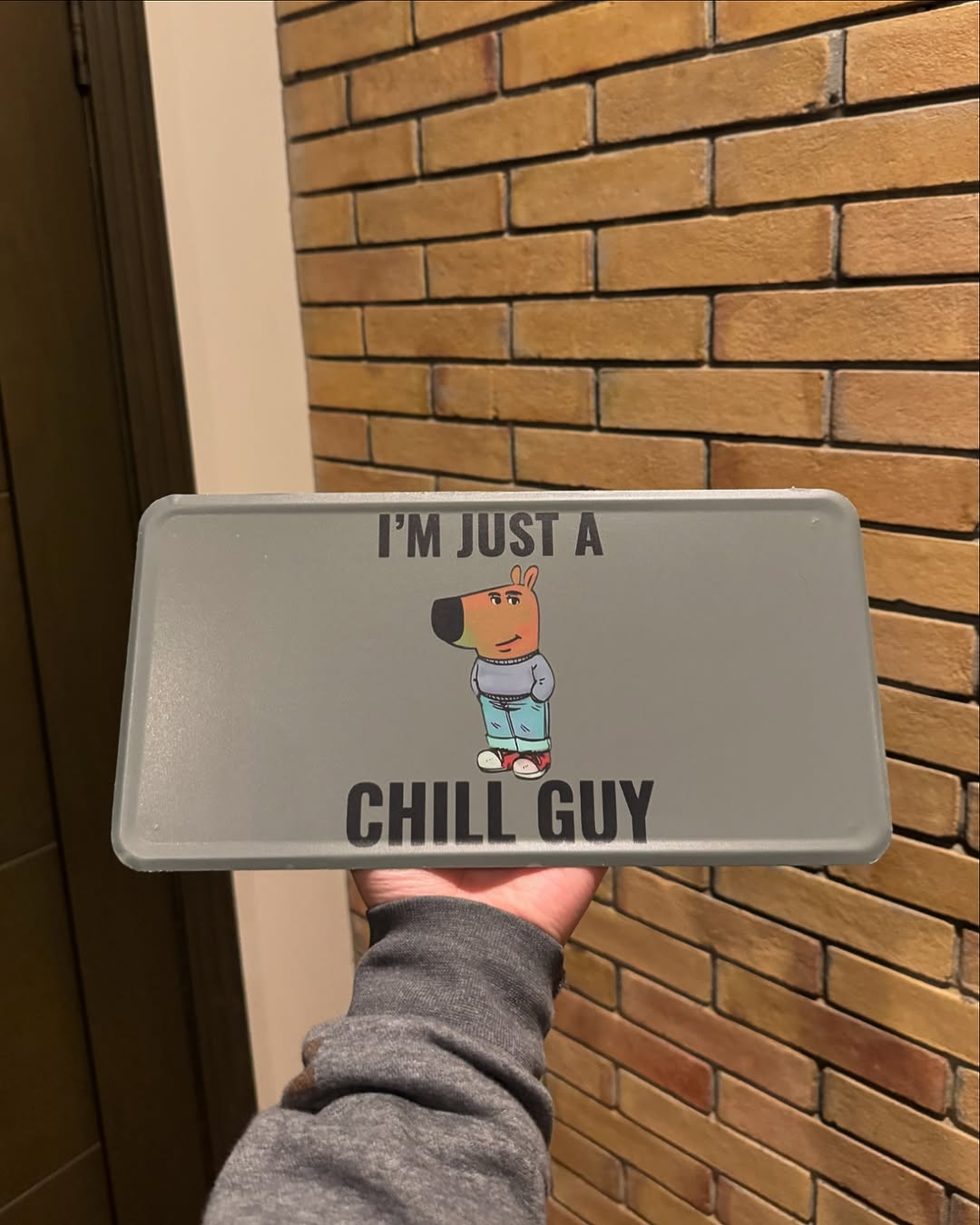 Chill Guy Plate