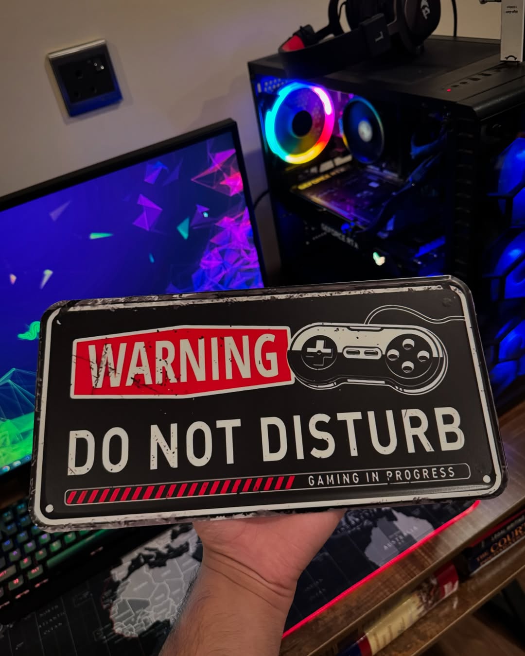 Gaming Do Not Disturb Plate