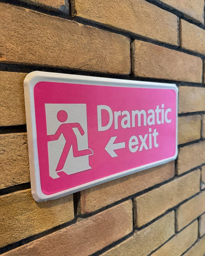 Dramatic Exit Plate