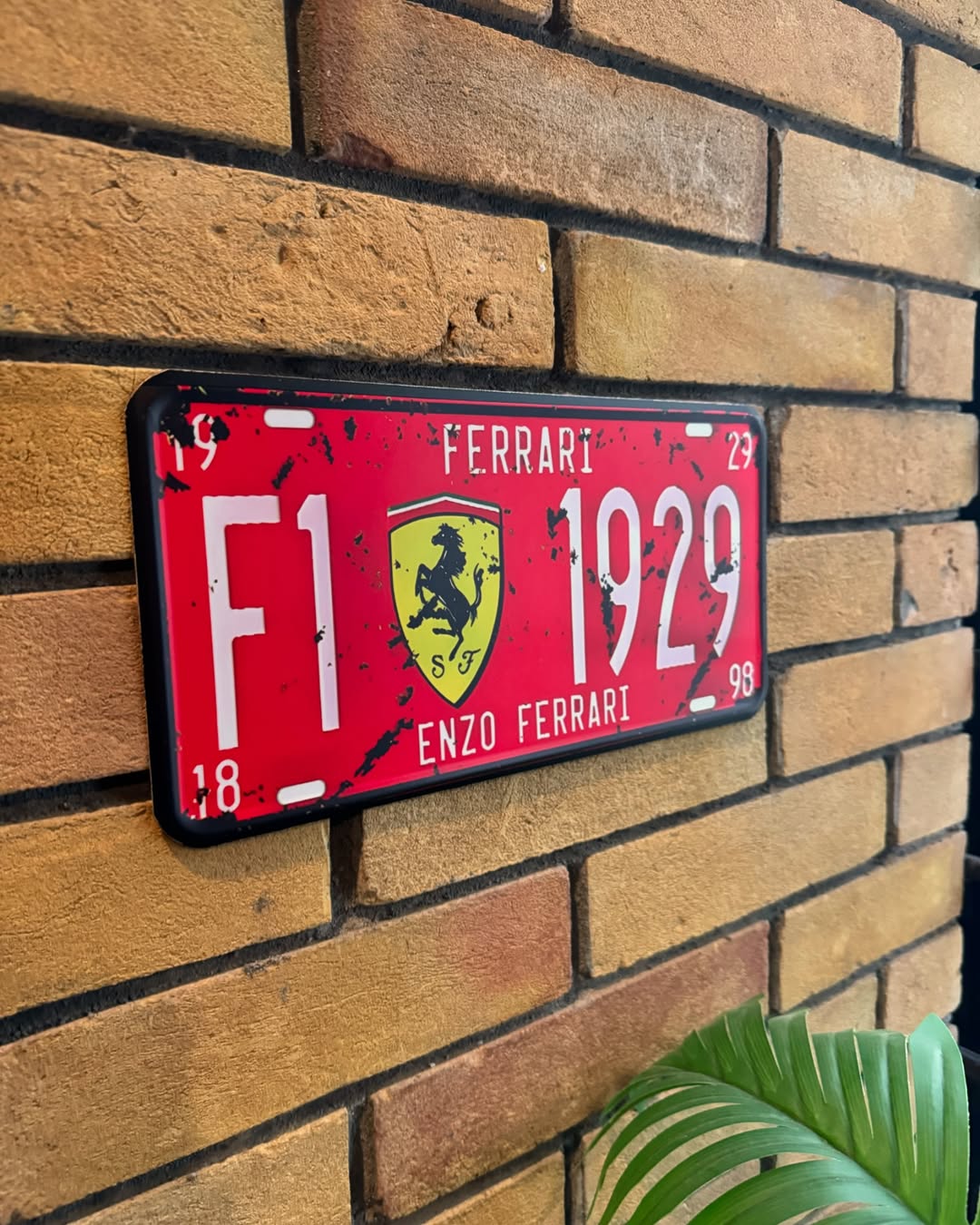 F1 1929 Enzo Ferrari Plate