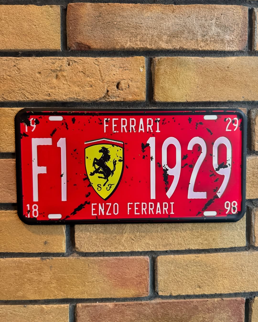 F1 1929 Enzo Ferrari Plate