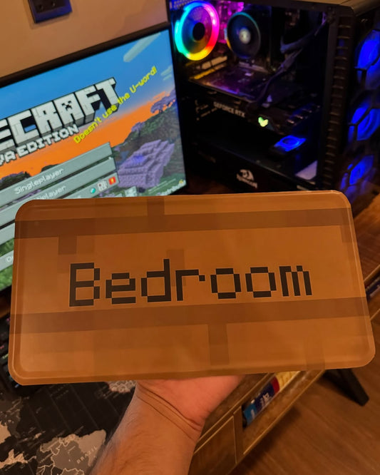 Minecraft Bedroom Plate