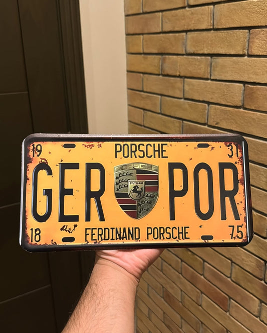 Porsche Plate